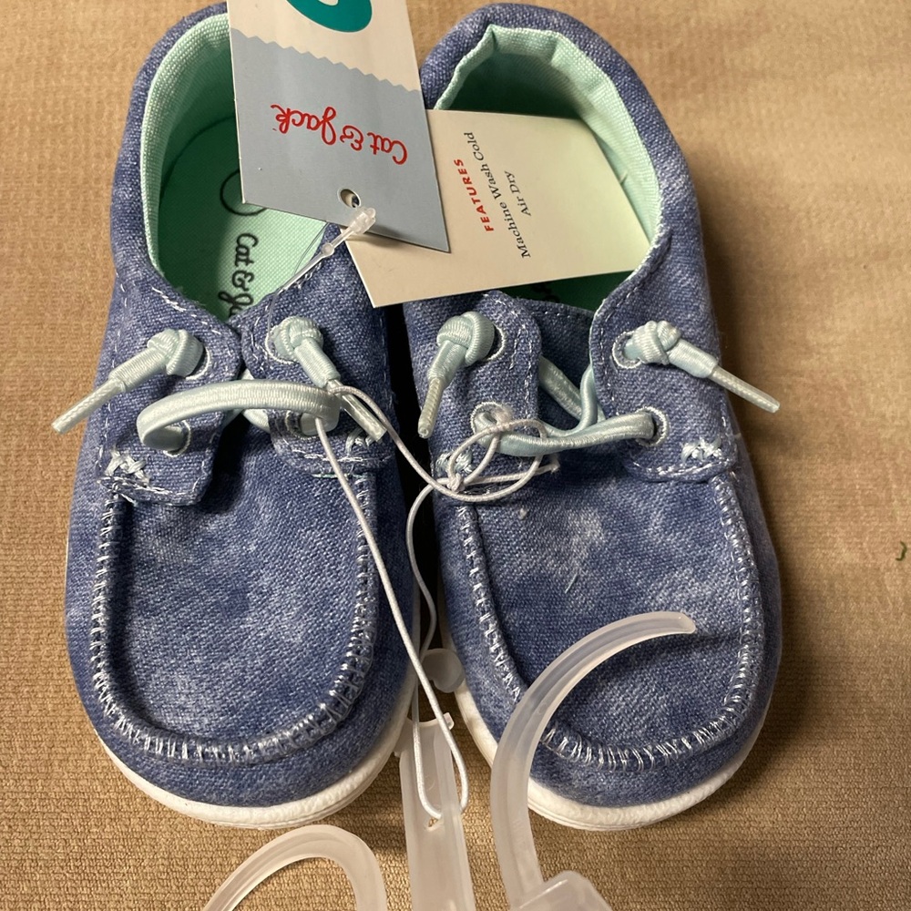 Cat & Jack Blue Kids Moccasins